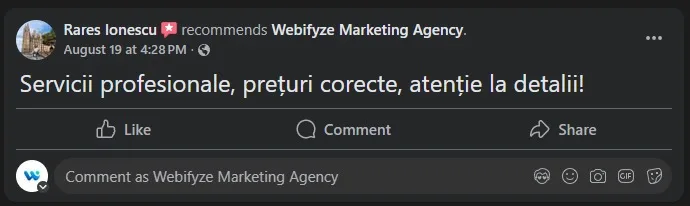 Recenzie Facebook, Rareș Ionescu